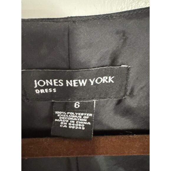 Vintage Jones New York Beaded dress, Black, Size 6 - Picture 7 of 9
